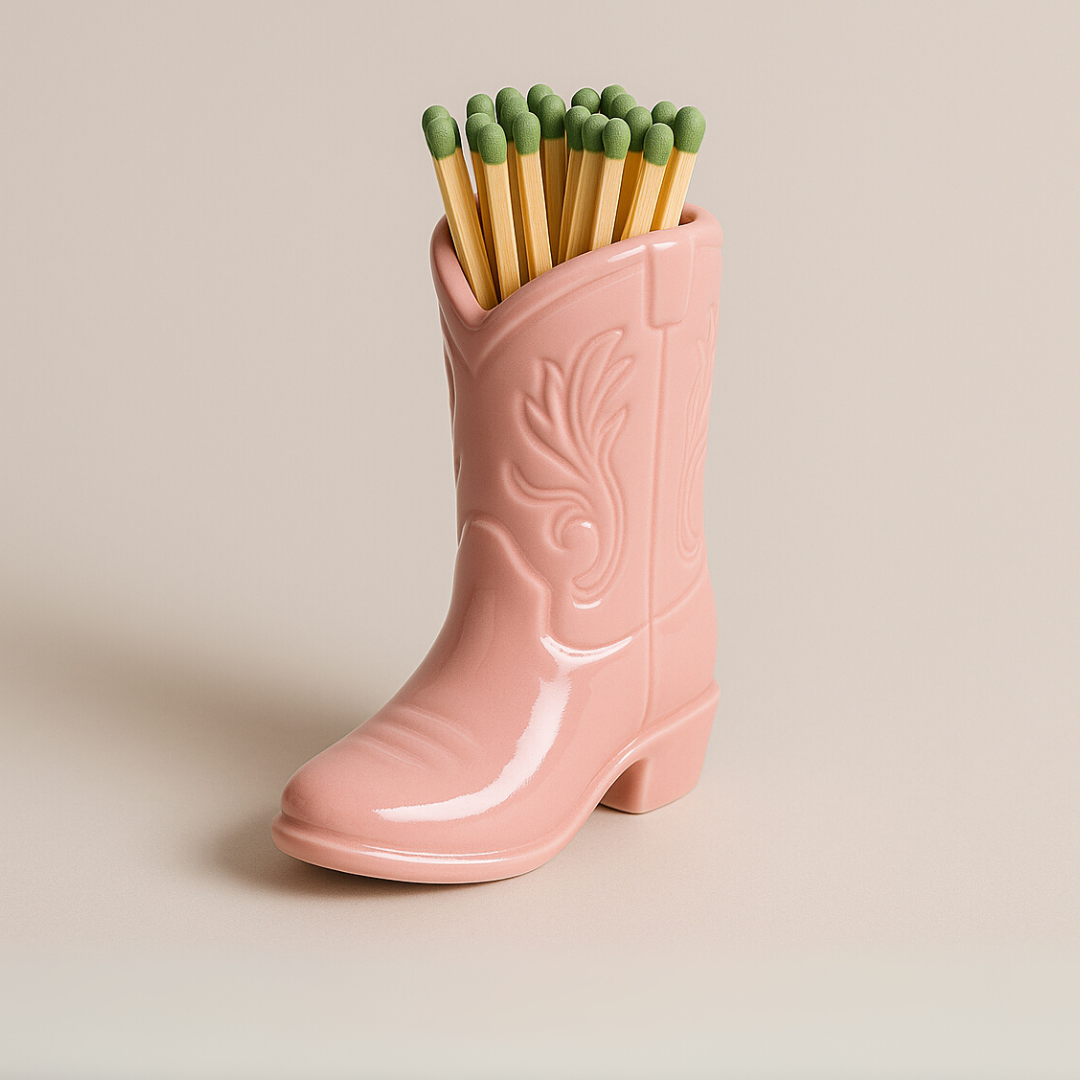 CERAMIC BOOT – Matchbox & Intention keeper - MUSEMOON GLOW