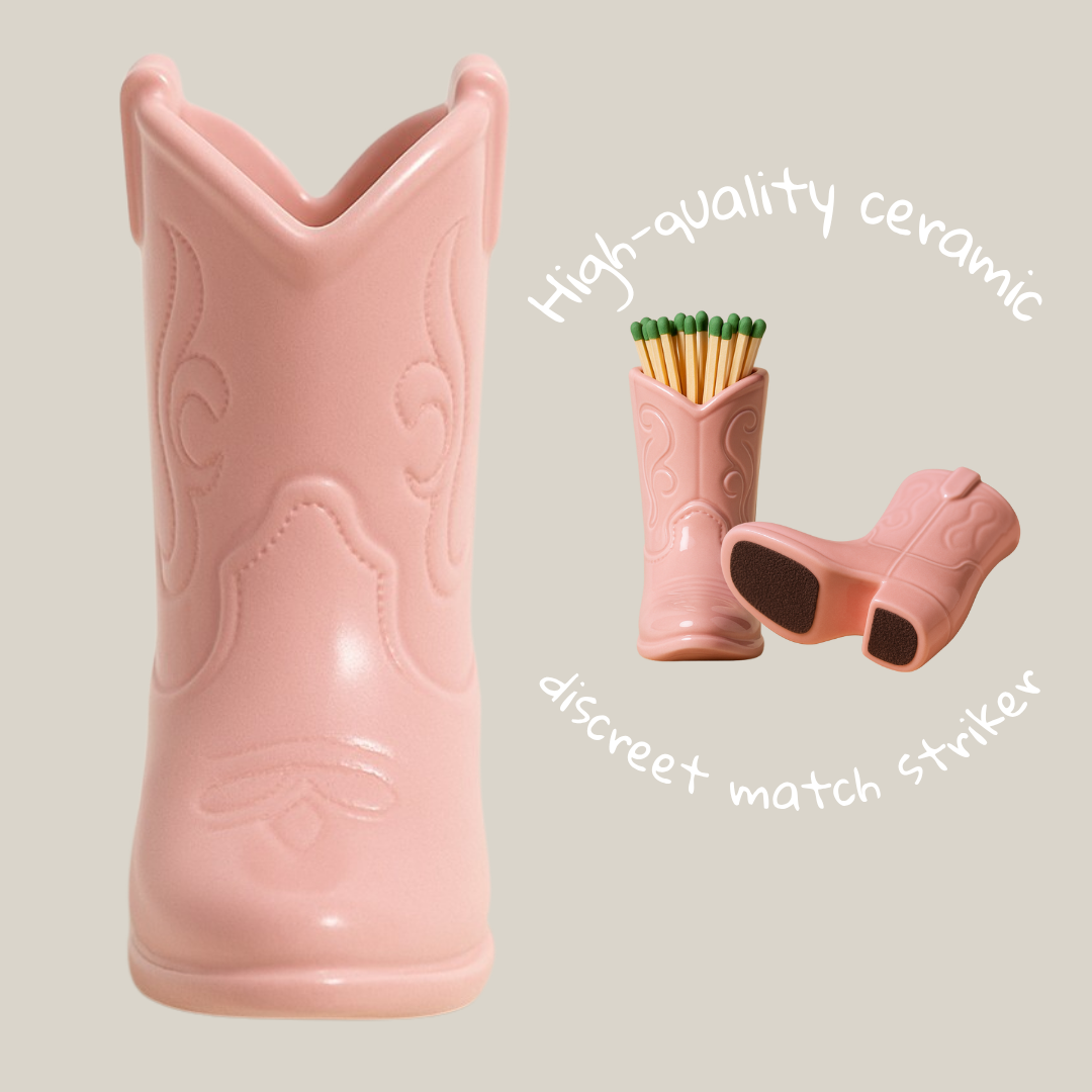 CERAMIC BOOT – Matchbox & Intention keeper - MUSEMOON GLOW