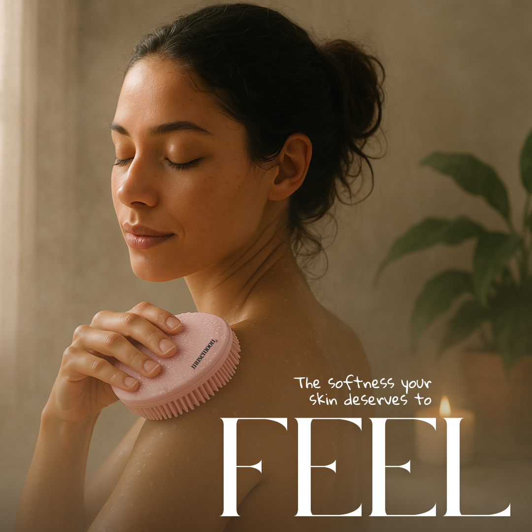 SILKSCRUB – Silicone bath & massage brush - MUSEMOON GLOW