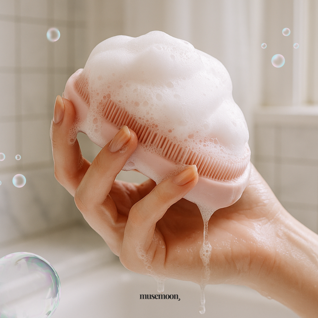 SILKSCRUB – Silicone bath & massage brush - MUSEMOON GLOW