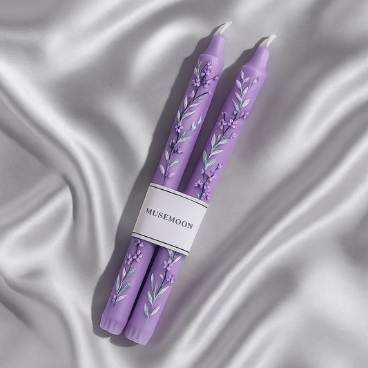 Floral Muse – Hand-Painted Romantic Candles
